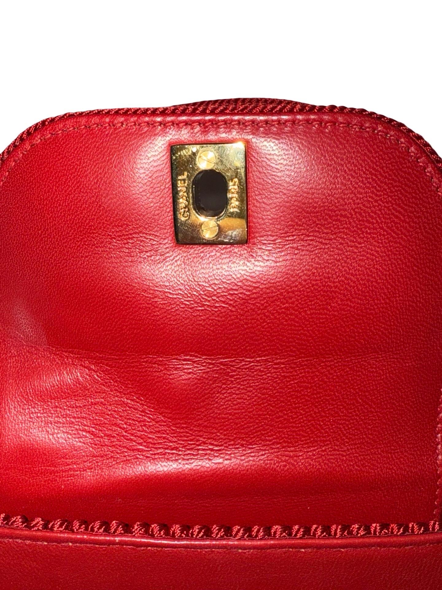 Borsa Chanel red kelly in vendita 2