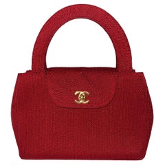 Chanel red kelly handbag