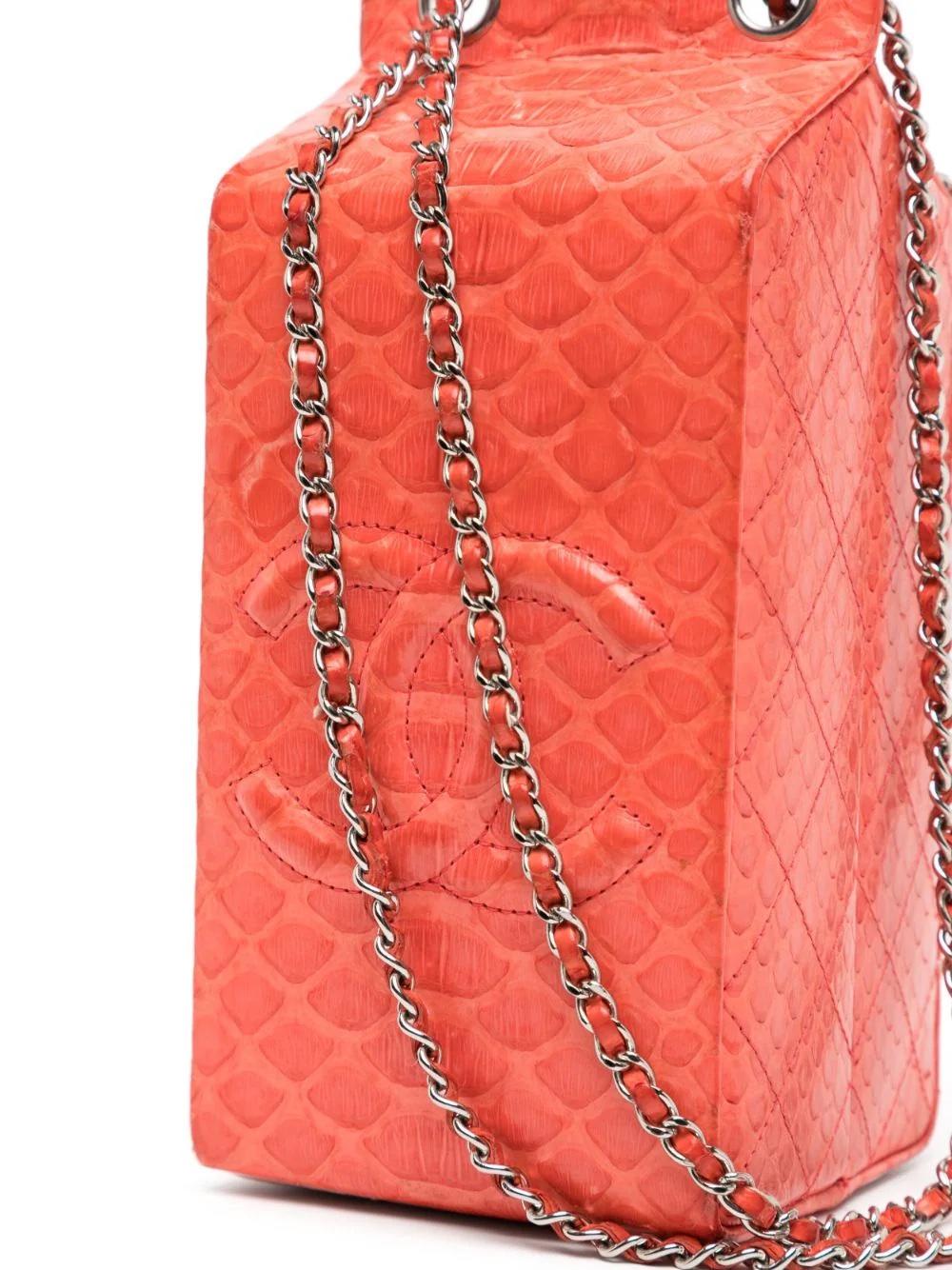 Chanel Red Lait de Coco Minaudière Bag In Excellent Condition In London, GB