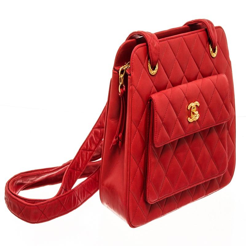 chanel red lambskin cc front pocket shoulder bag

77632MSC
