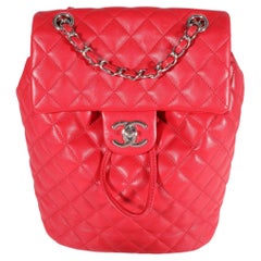 Chanel Red Lambskin Small Urban Spirit Backpack