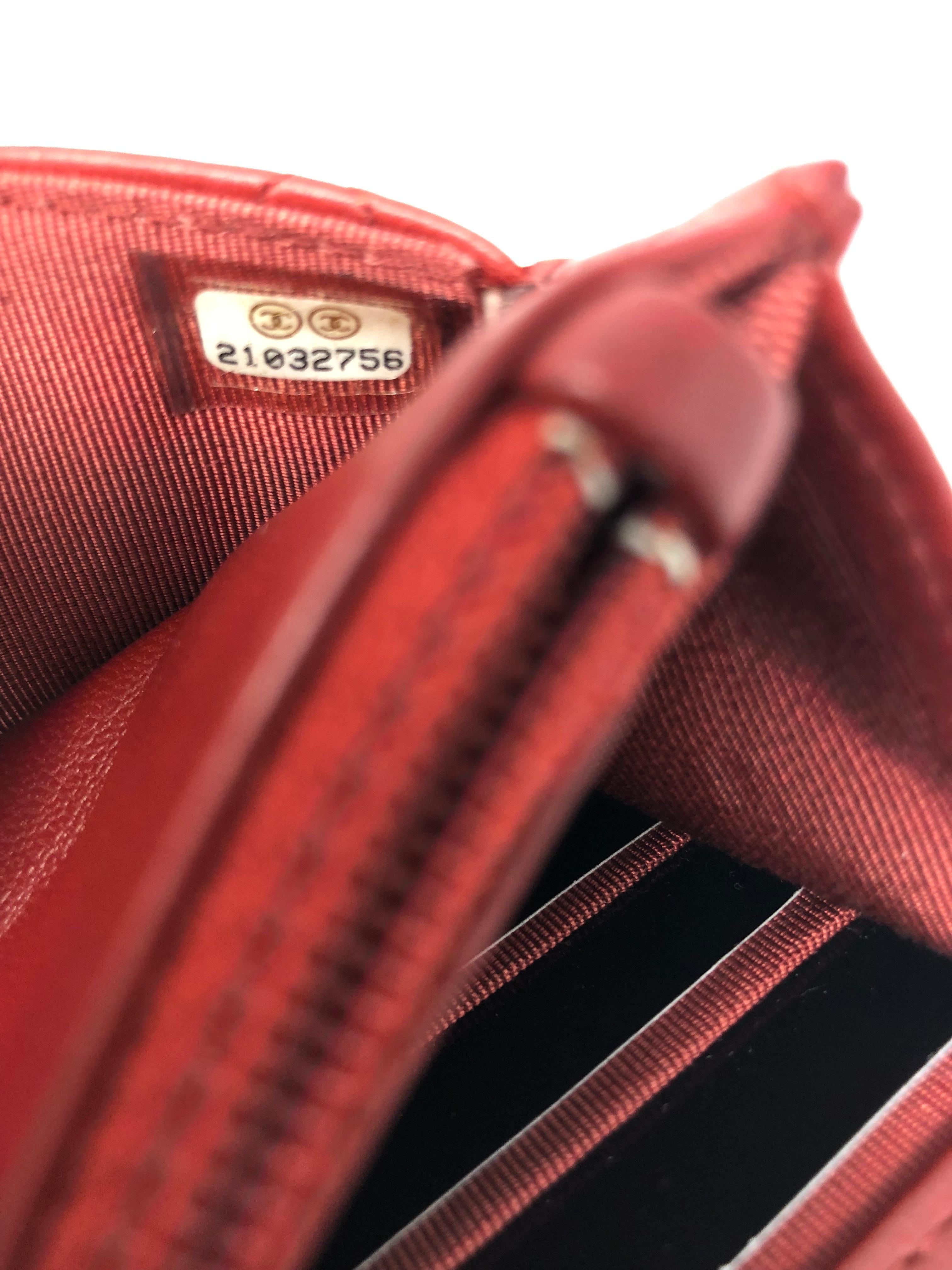 Chanel Red Lambskin WOC 1
