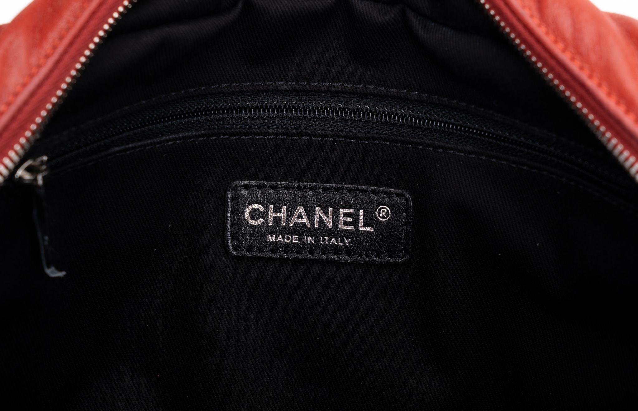 Chanel Red Large 2 Way Shoulder Bag For Sale 3