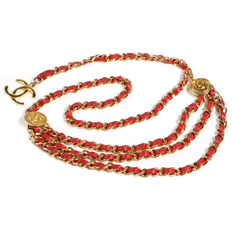 Chanel Gold Metal, Black, Red, And Brown Gripoix And Resin, And Imitation  Pearl CC Necklace, 2011 Available For Immediate Sale At Sotheby's