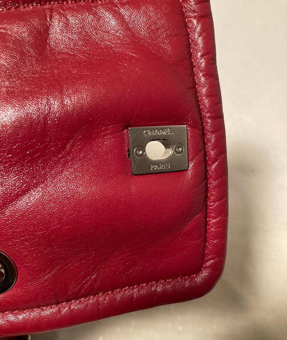 Chanel Red Leather Bejing Backpack Shoulder Bag 2