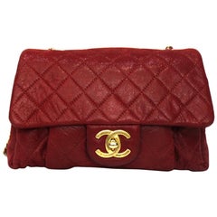 Chanel Red Leather Bag