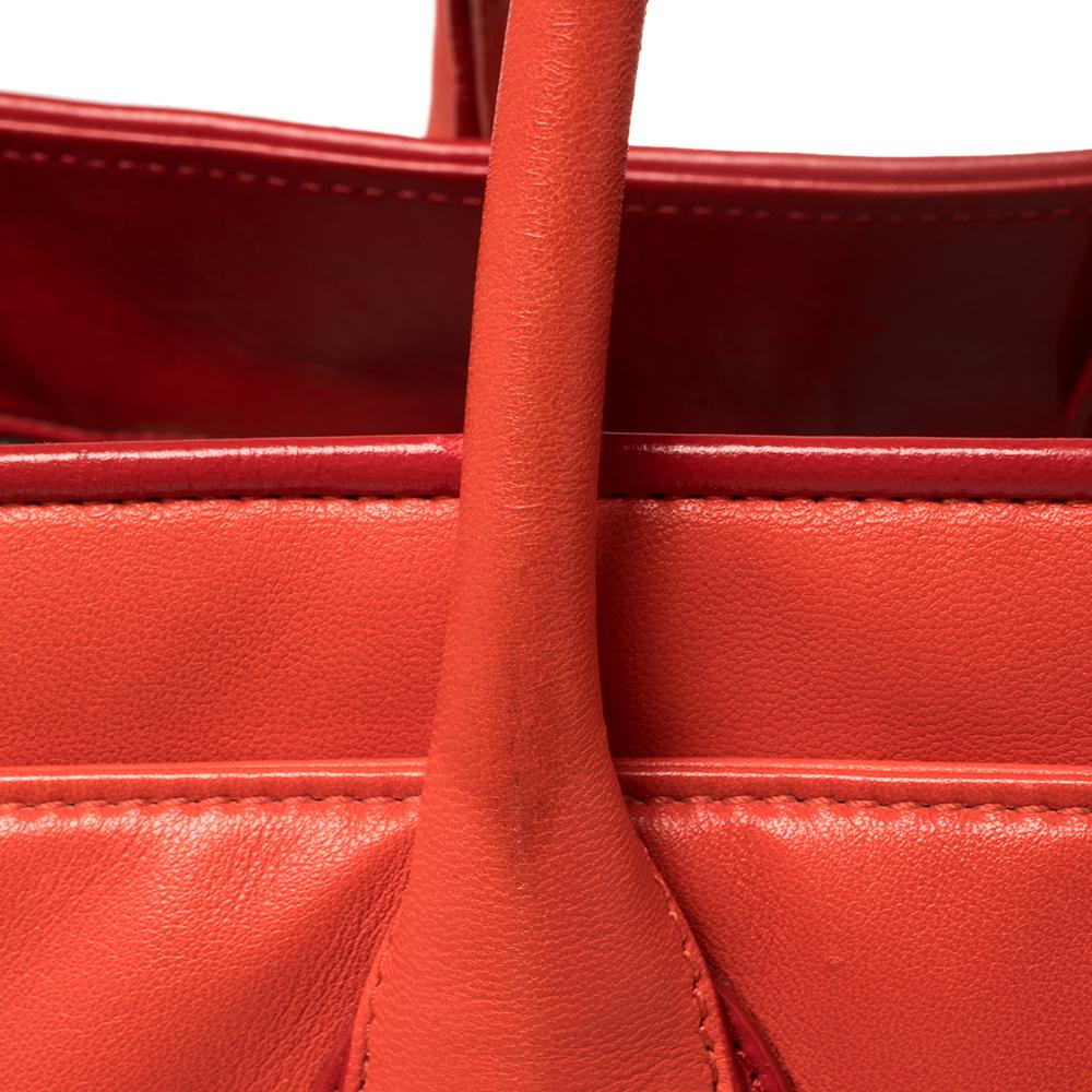 Chanel Red Leather Executive Cerf Shopper Tote 6