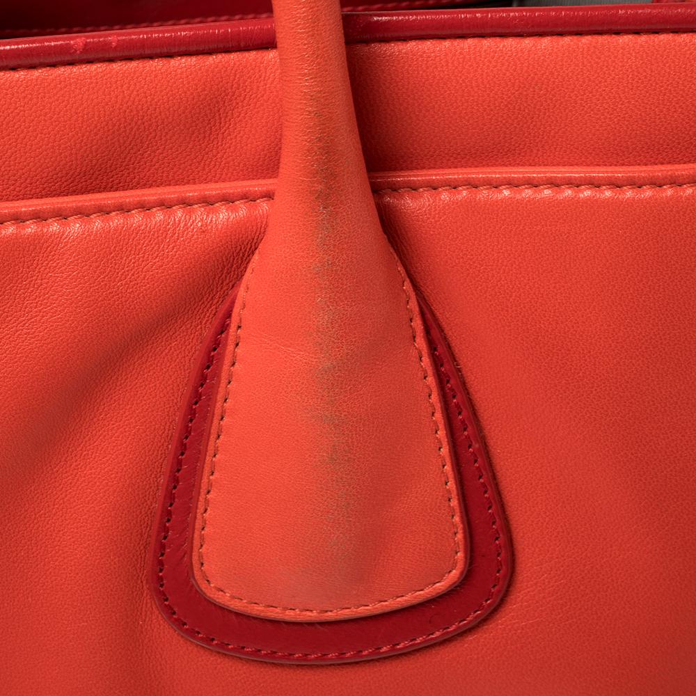 Chanel Red Leather Executive Cerf Shopper Tote 9