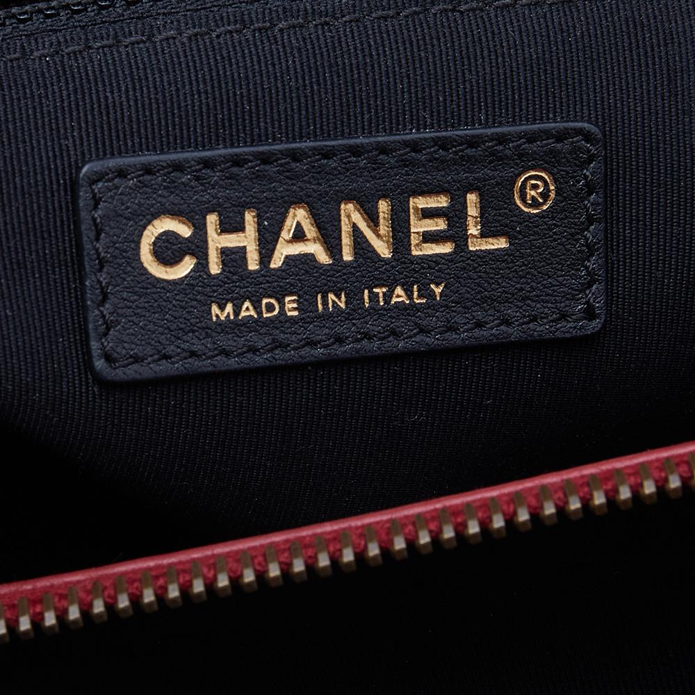 Chanel Red Leather Small Jetsetter Boy Tote 6