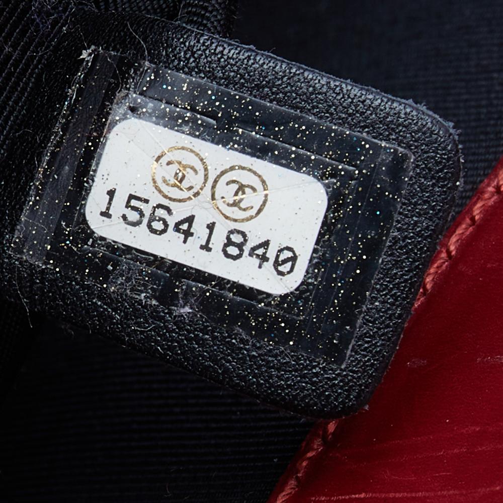 Chanel Red Leather Small Jetsetter Boy Tote 1