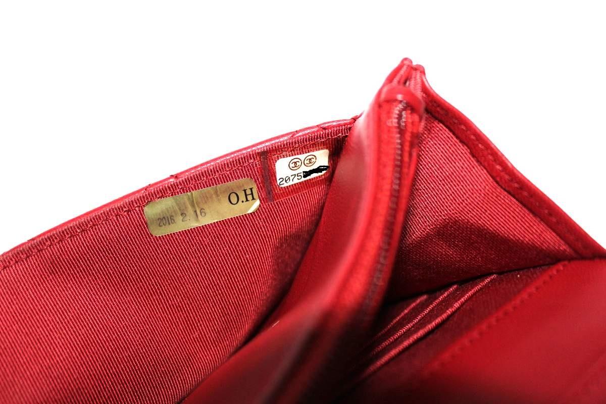 Women's Chanel Red Leather Woc Bags