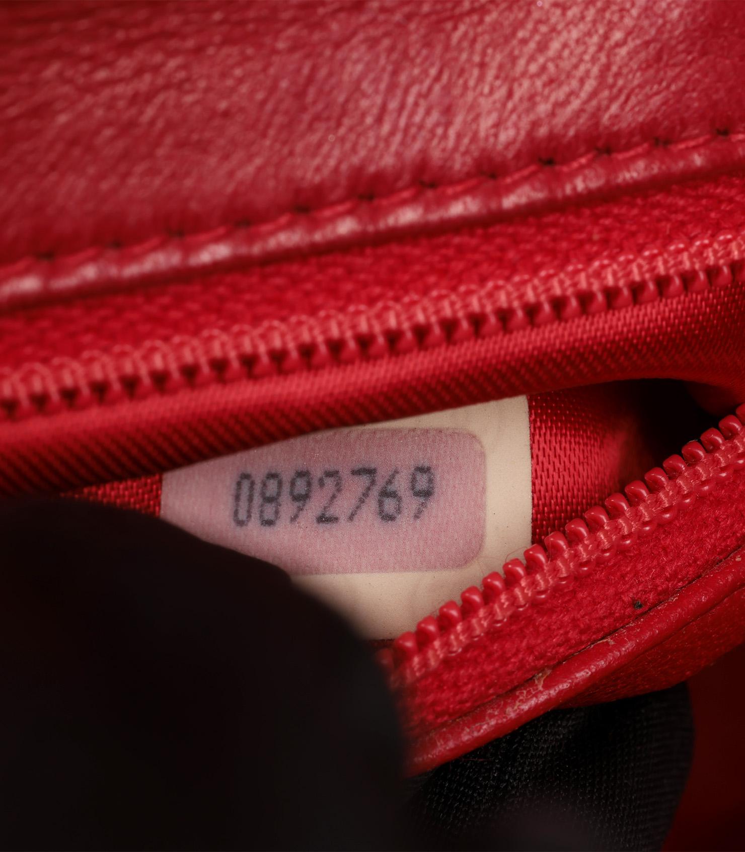 Chanel Rote Eidechsenleder Vintage Timeless Mini Flap Bag im Angebot 3