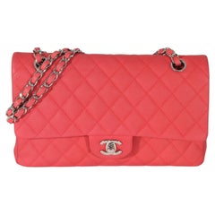 Chanel Red Matte Caviar Medium Double Flap Bag