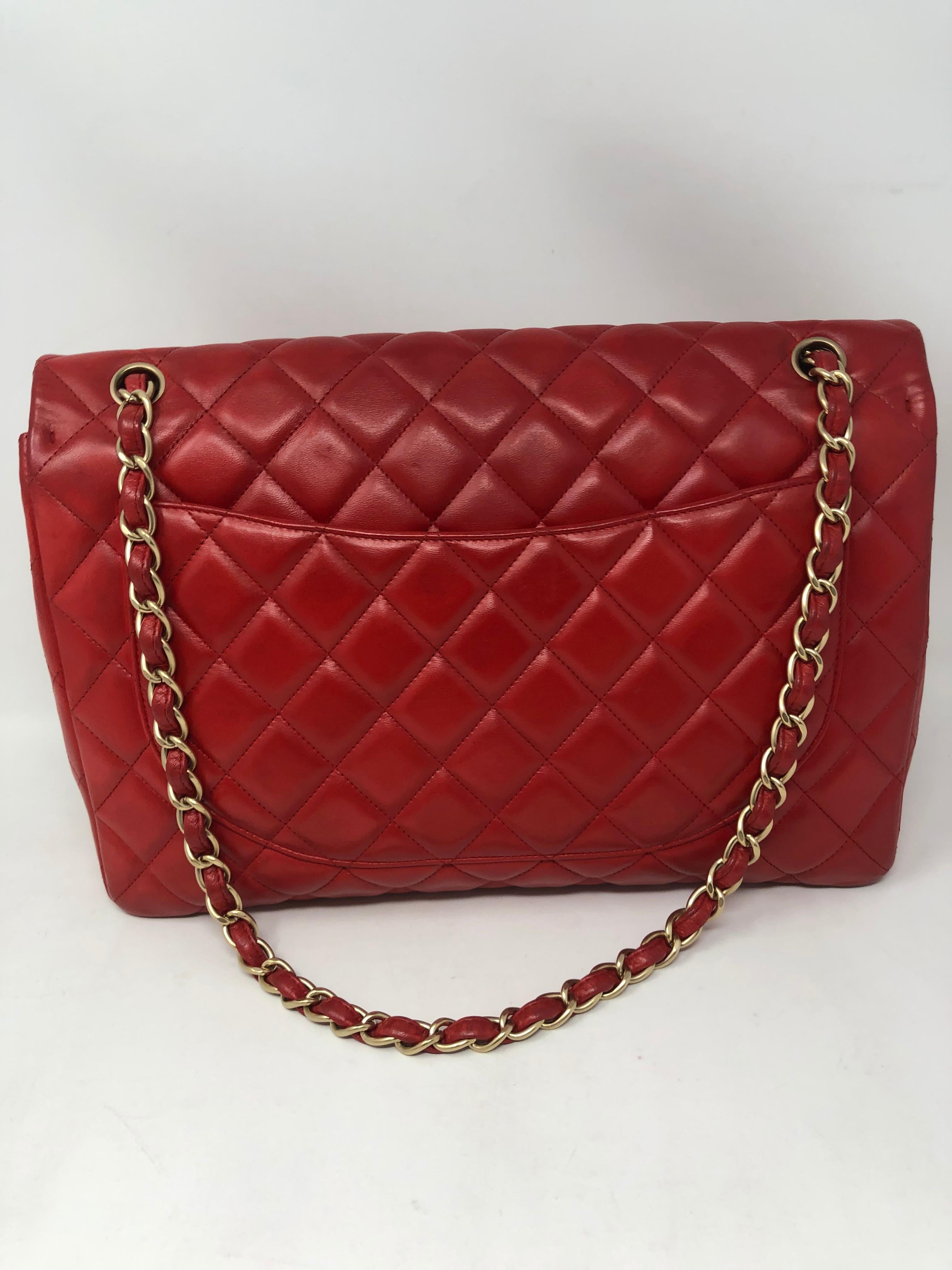 Chanel Red Maxi Bag 2