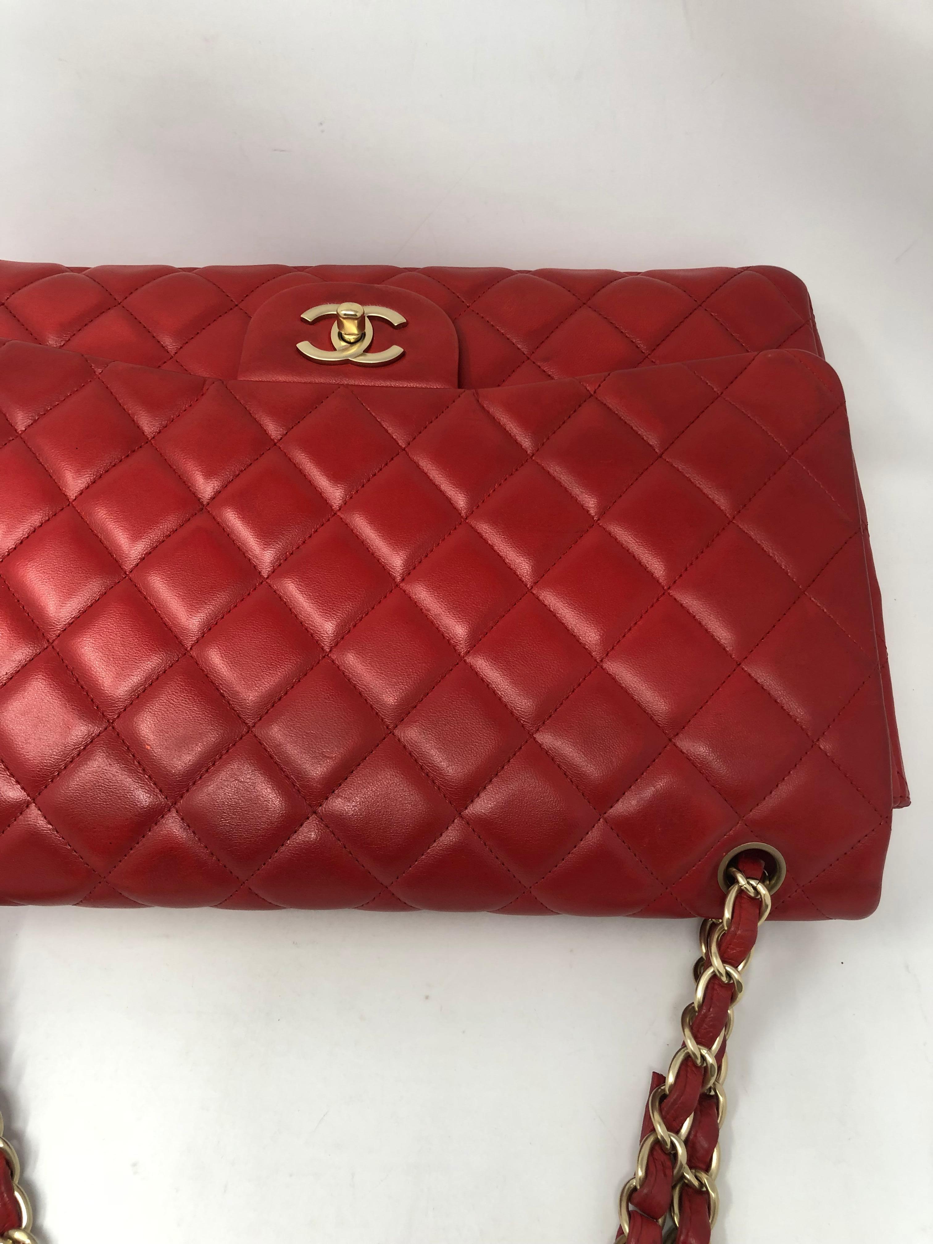 Chanel Red Maxi Bag 3
