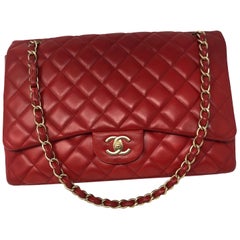 Chanel Red Maxi Bag