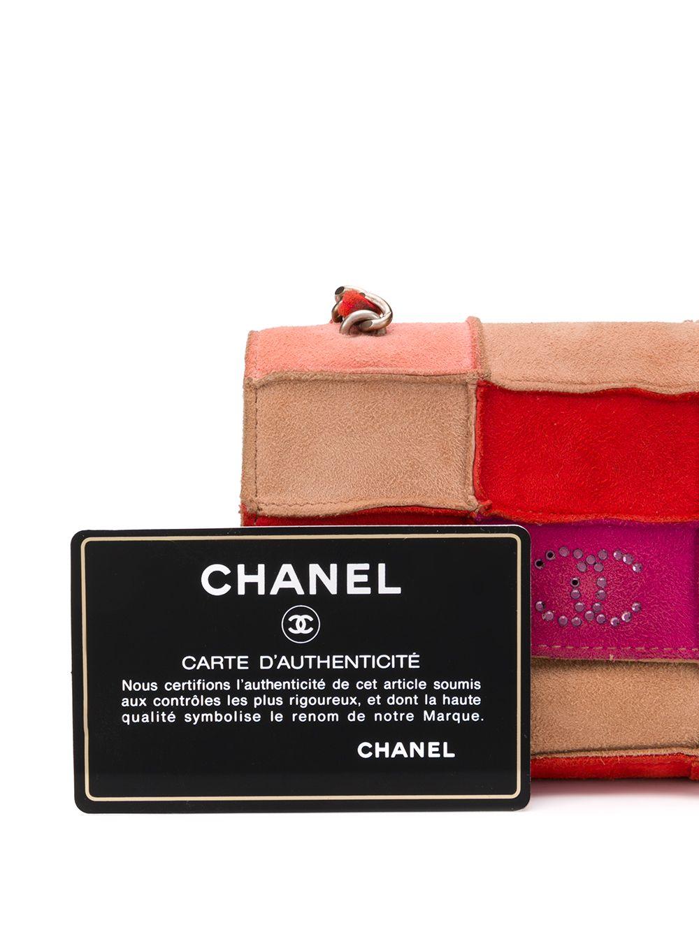 Women's Chanel Red Patchwork Mini Crossbody Bag