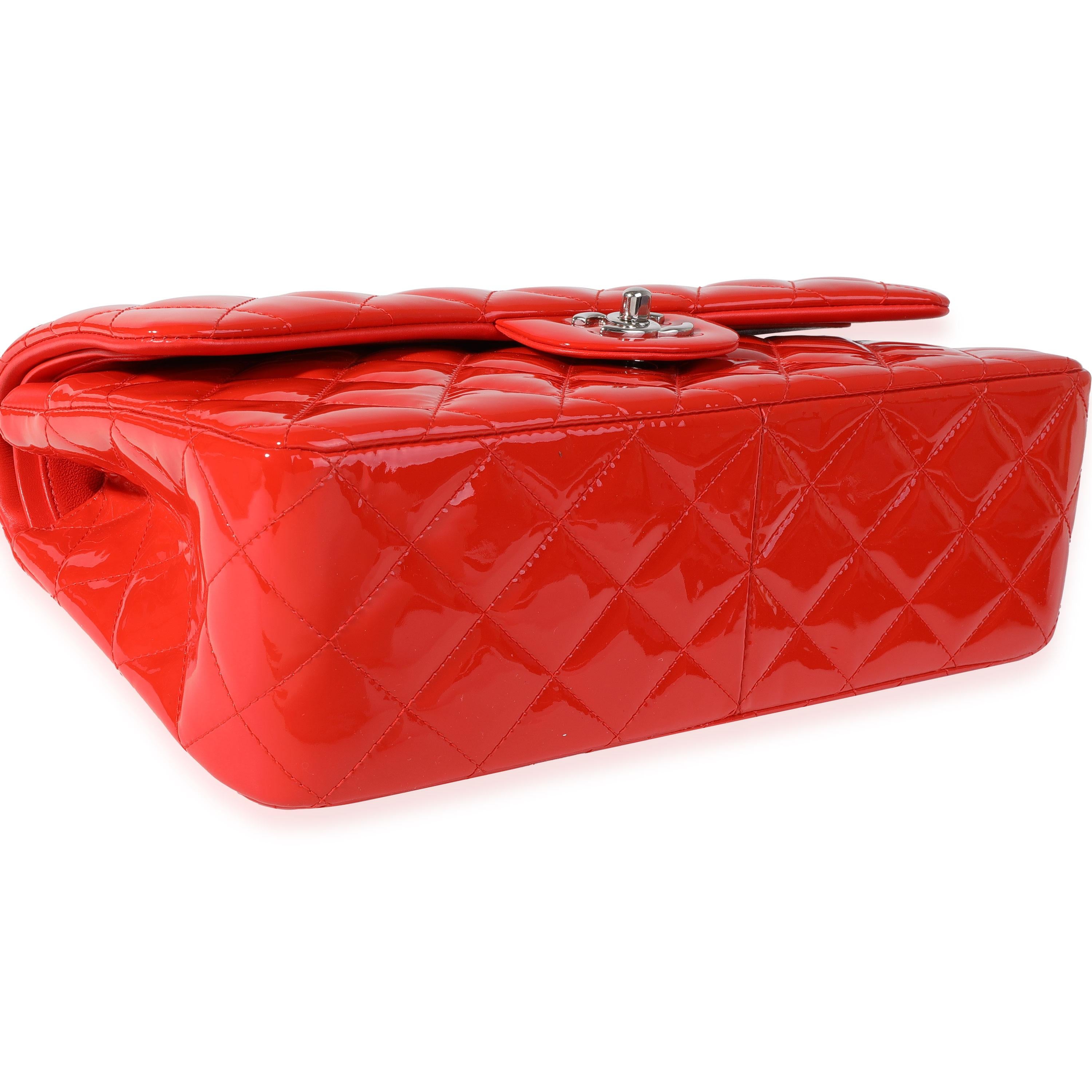 chanel double flap red