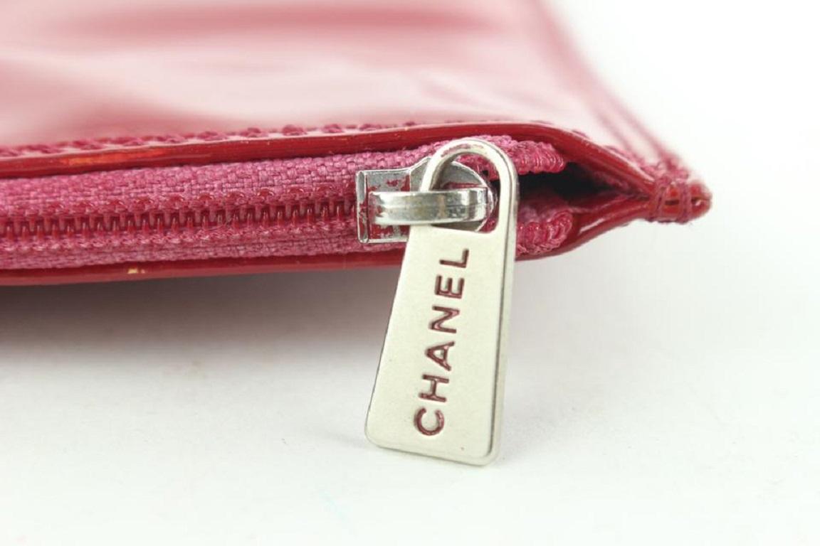 Chanel Red Patent Flat Pouch Bag 276ccs216 1