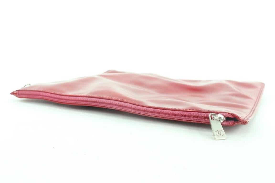 Chanel Red Patent Flat Pouch Bag 276ccs216 2