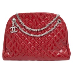 Chanel Red Patent Leather Just Mademoiselle Bag