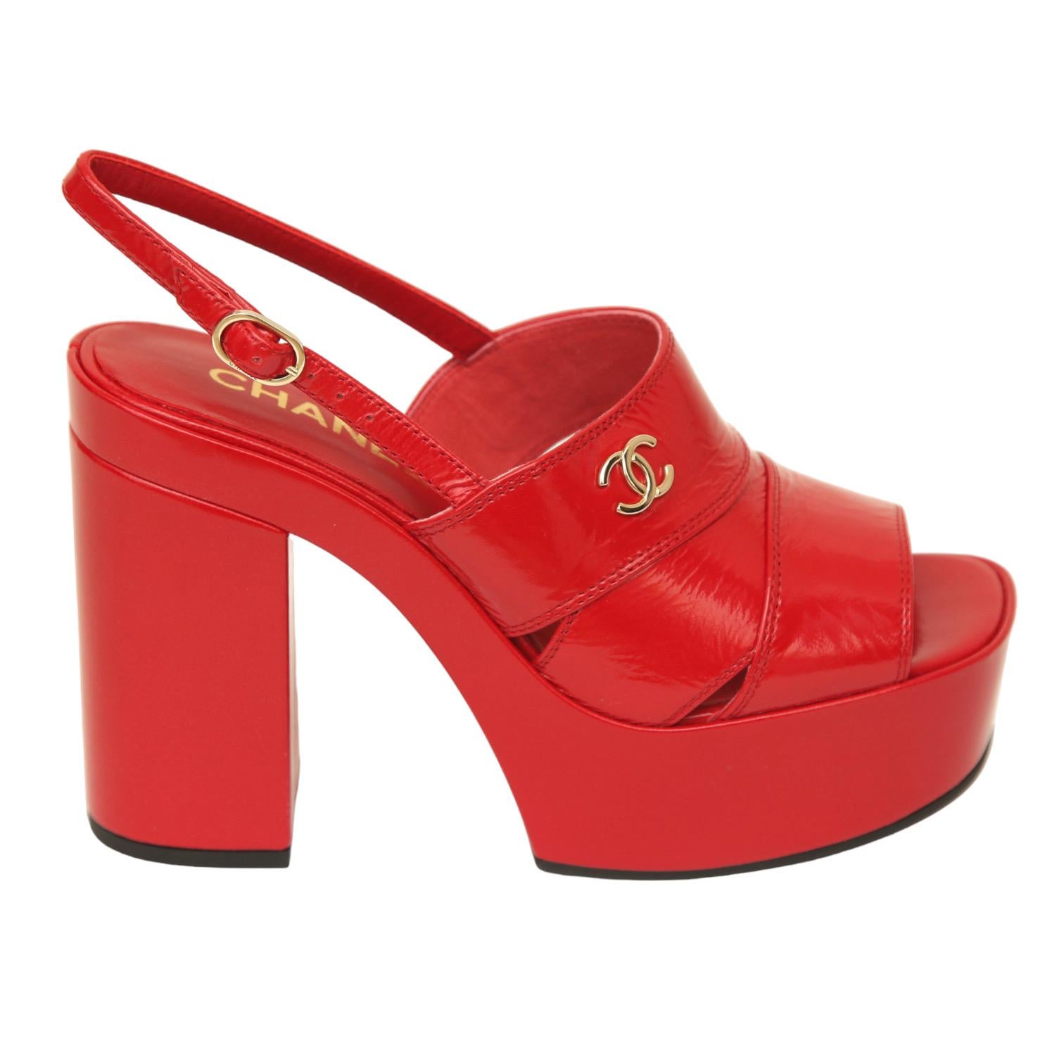 chanel platform sandals 2023