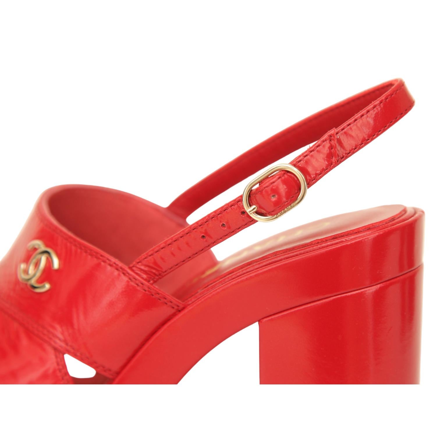 red chanel heels