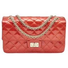 Chanel Red Patent Bag - 27 For Sale on 1stDibs