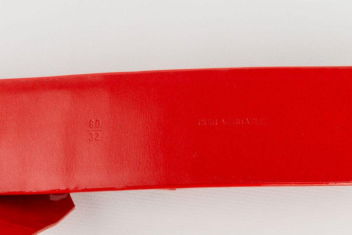 Chanel Red Patent Leather with a Bow Belt Spring, 2008 9
