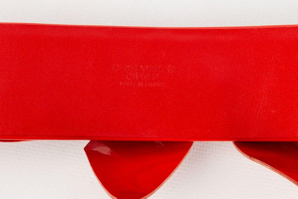 Chanel Red Patent Leather with a Bow Belt Spring, 2008 10