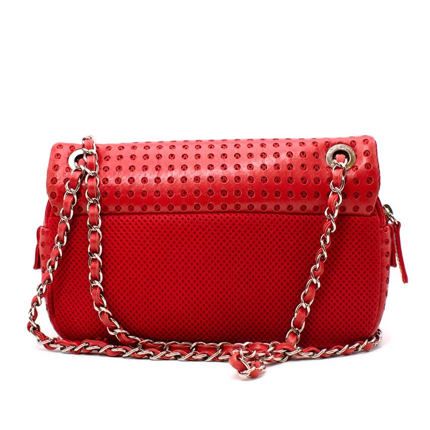 chanel perforated flap bag