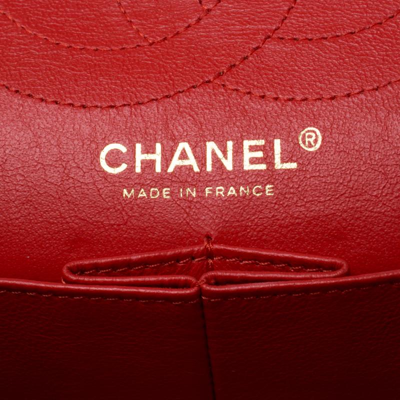 Chanel Red Puzzle Patent Leather Reissue 2.55 Classic 226 Flap Bag 3