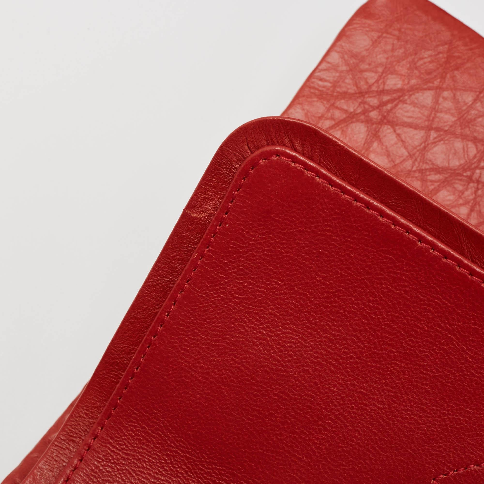 Chanel Red Quilted Aged Leather Reissue 2.55 Classic 227 Flap Bag 2