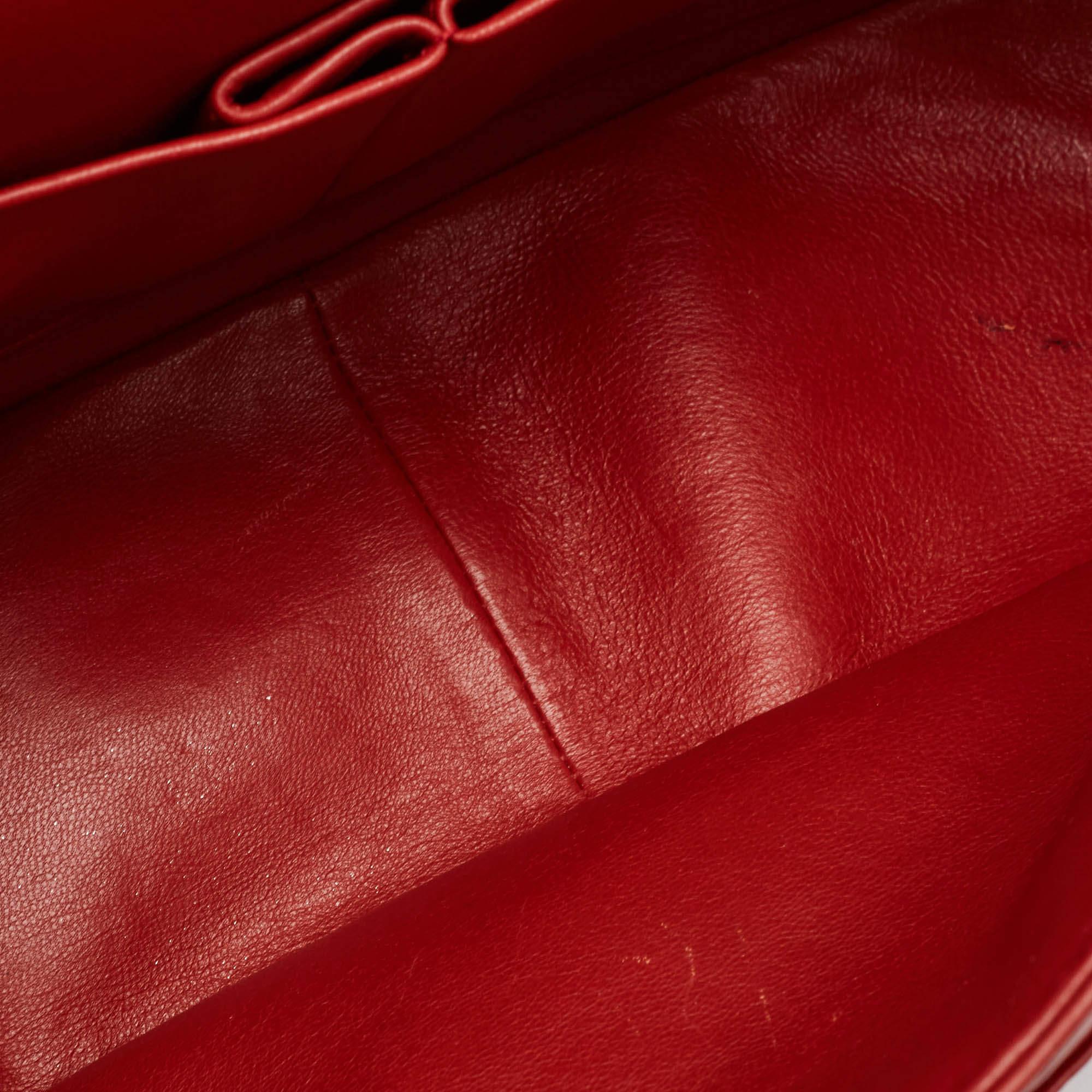 Chanel Red Quilted Aged Leather Reissue 2.55 Classic 227 Flap Bag 4