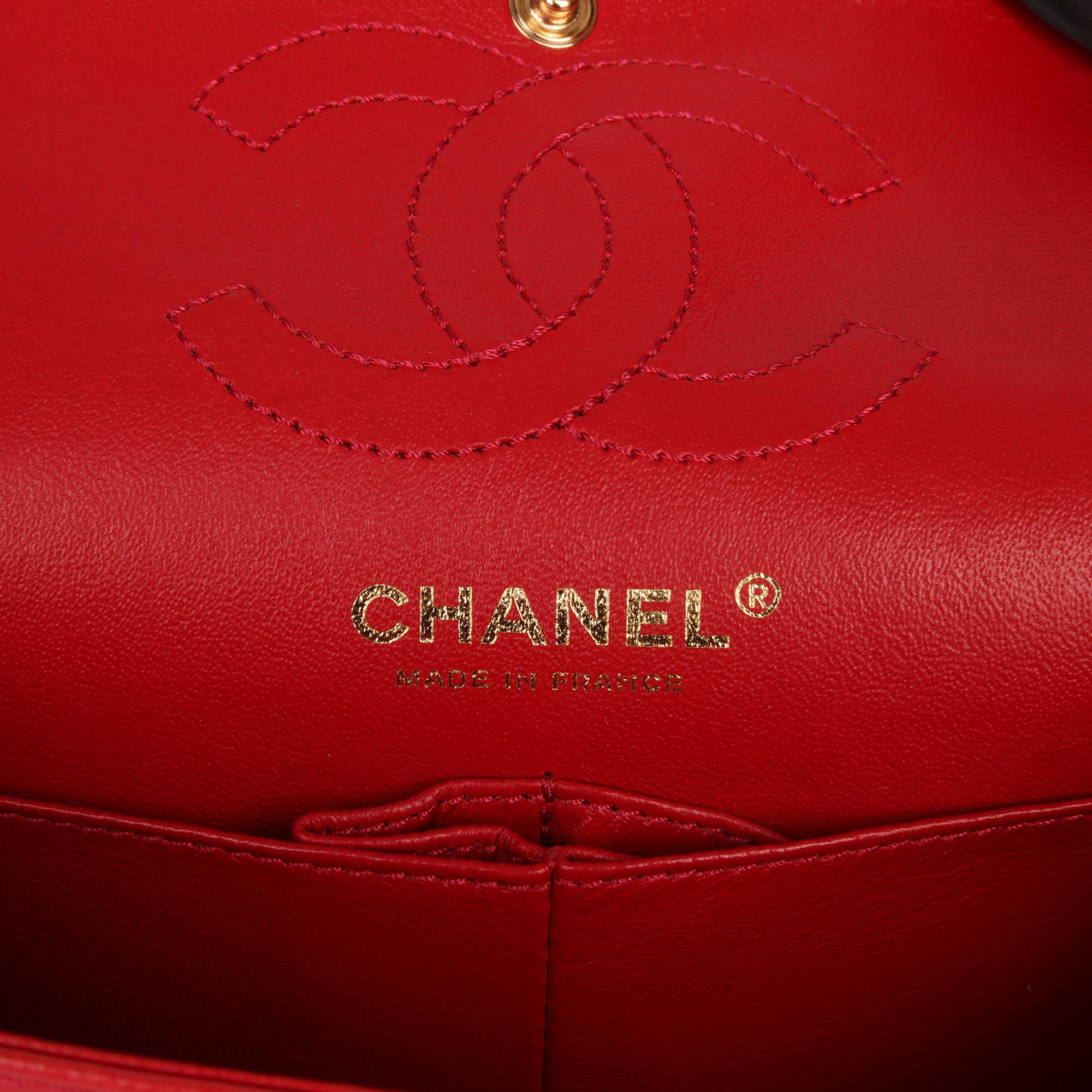 Chanel Red Quilted Calfskin Leather 2.55 Reissue 224 Double Flap Bag 3