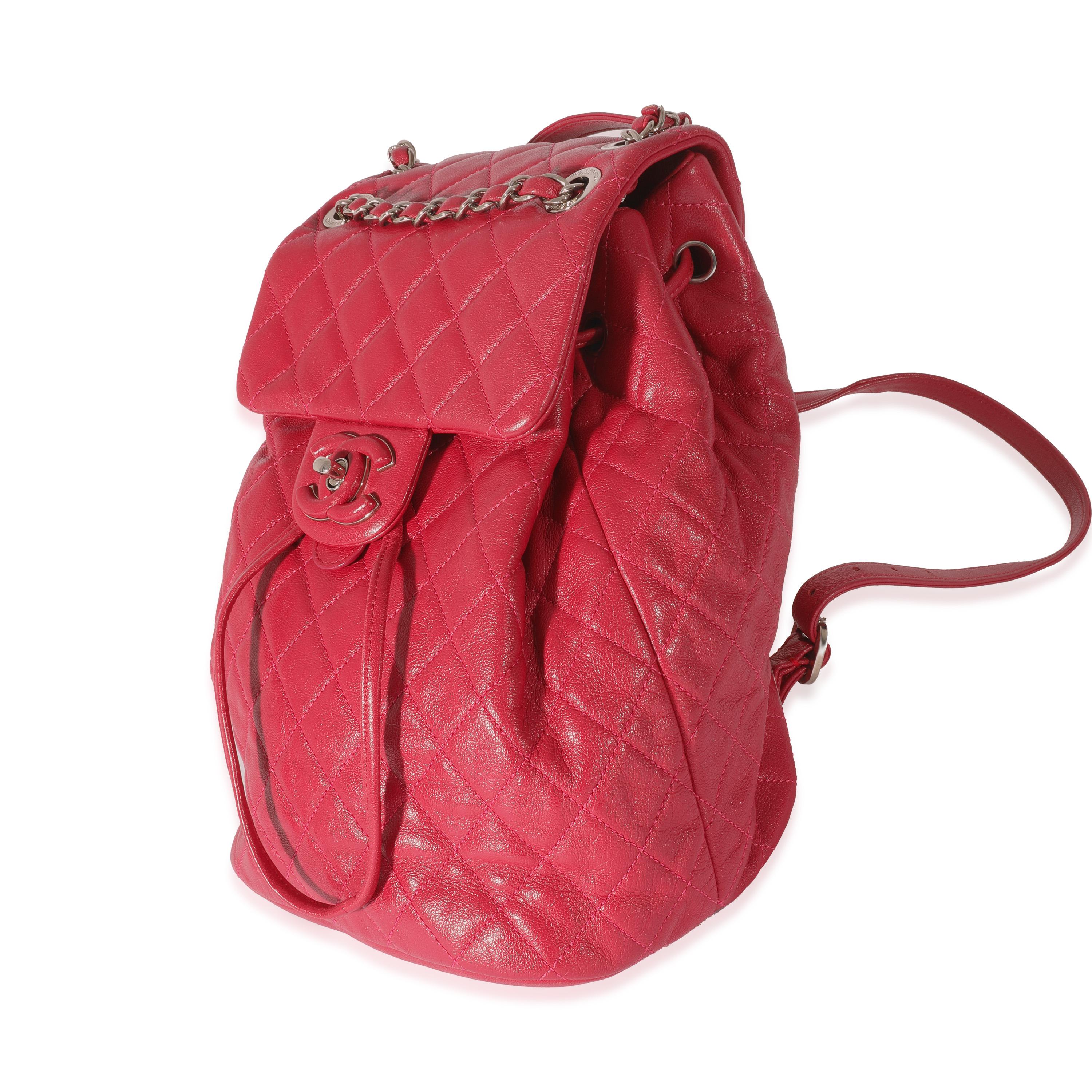 red chanel backpack