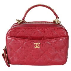 Chanel - Mini sac de bowling matelassé rouge