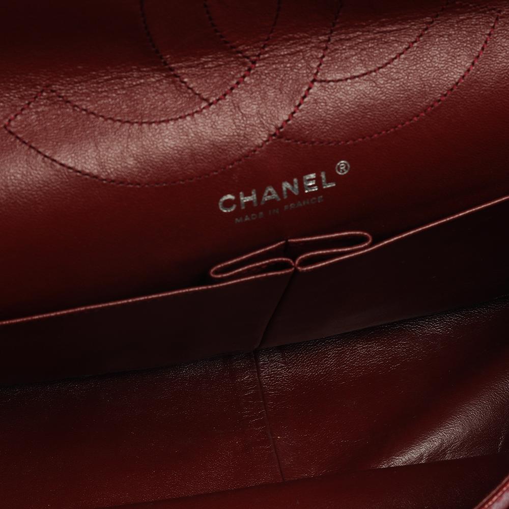 Chanel Red Quilted Caviar Leather Jumbo Reissue 2.55 Classic 227 Flap Bag 5