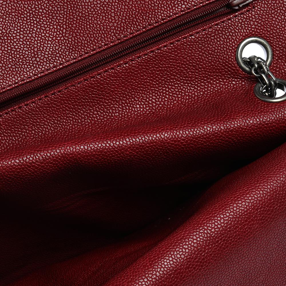 Chanel Red Quilted Caviar Leather Jumbo Reissue 2.55 Classic 227 Flap Bag 6