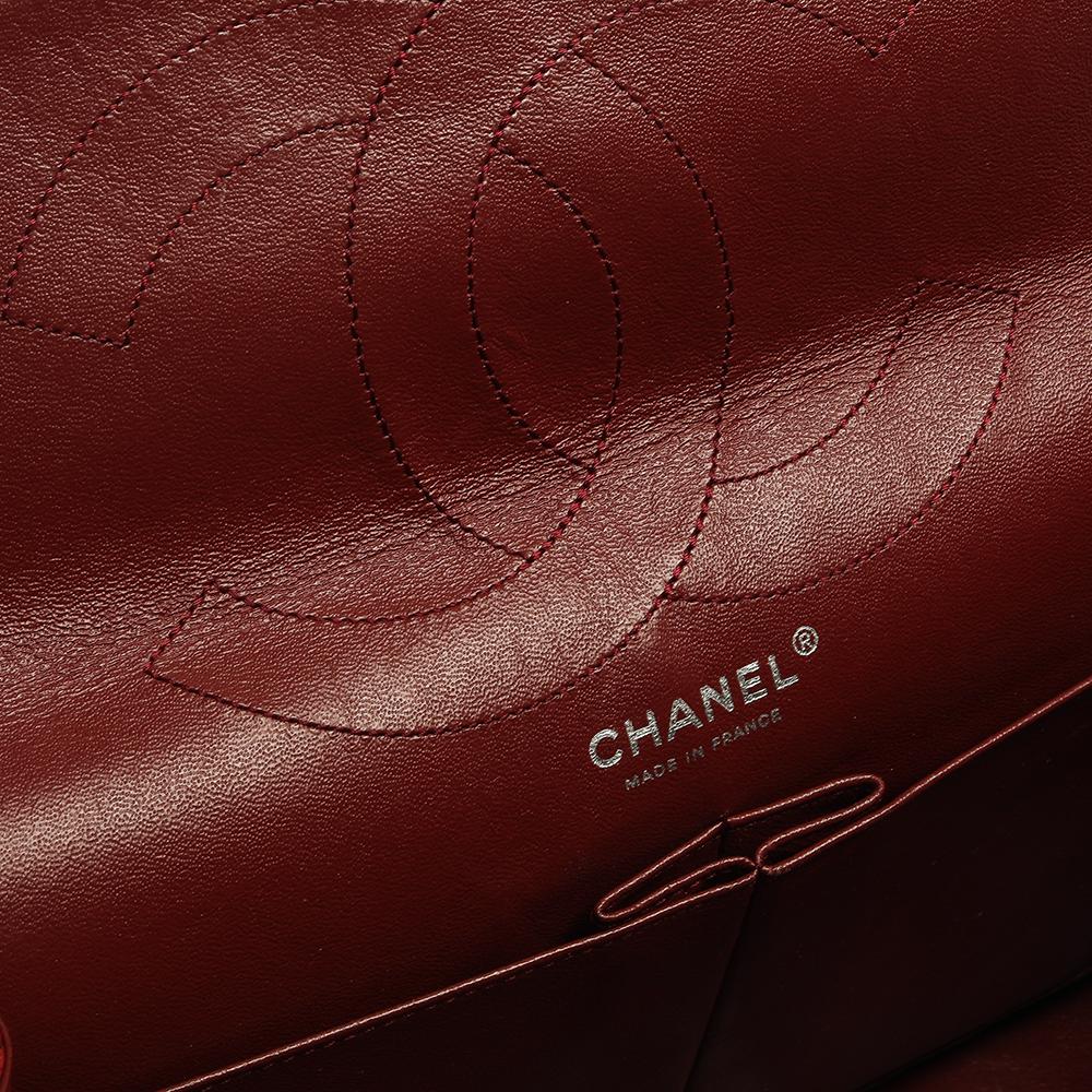 Chanel Red Quilted Caviar Leather Jumbo Reissue 2.55 Classic 227 Flap Bag 2