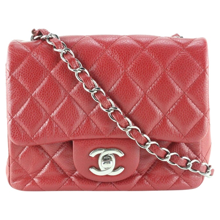 Chanel NEW Quilted Red Chain Bracelet Small Flap Top Handle Crossbody –  Bagriculture