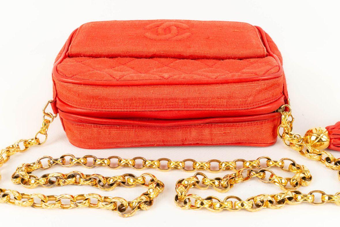 Chanel Red Quilted Cotton Bag, 1989/1991 3