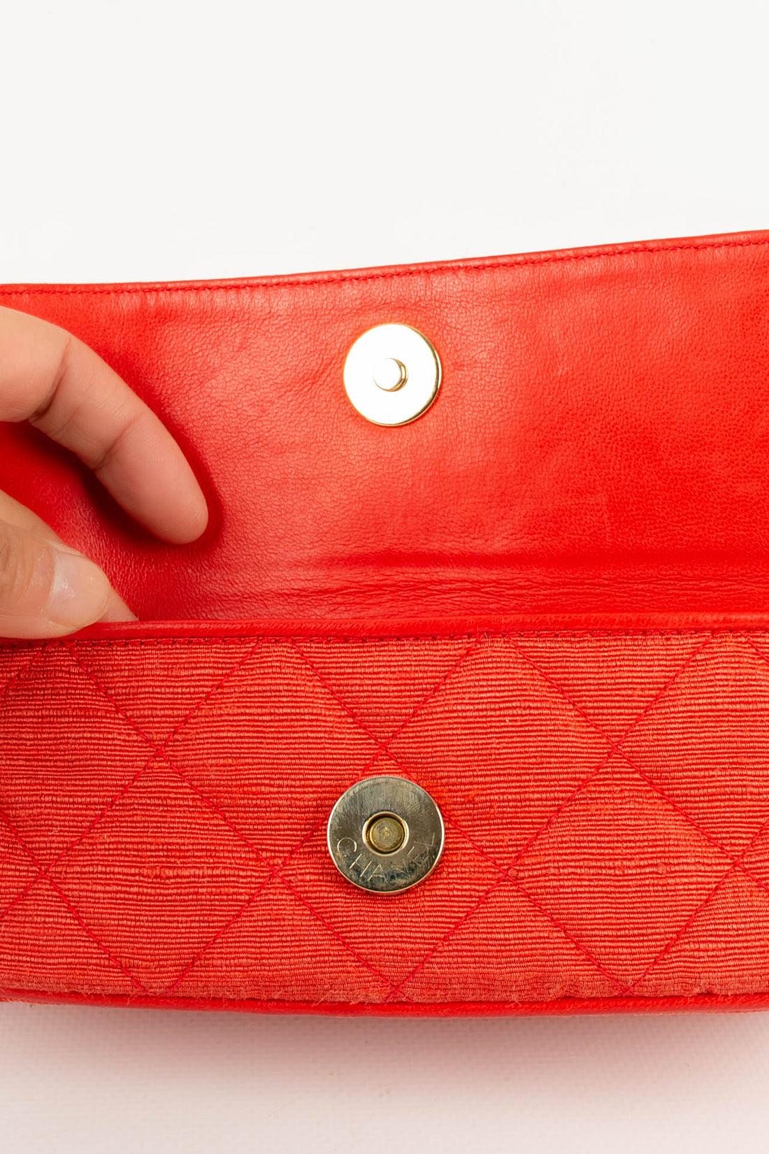 Chanel Red Quilted Cotton Bag, 1989/1991 4