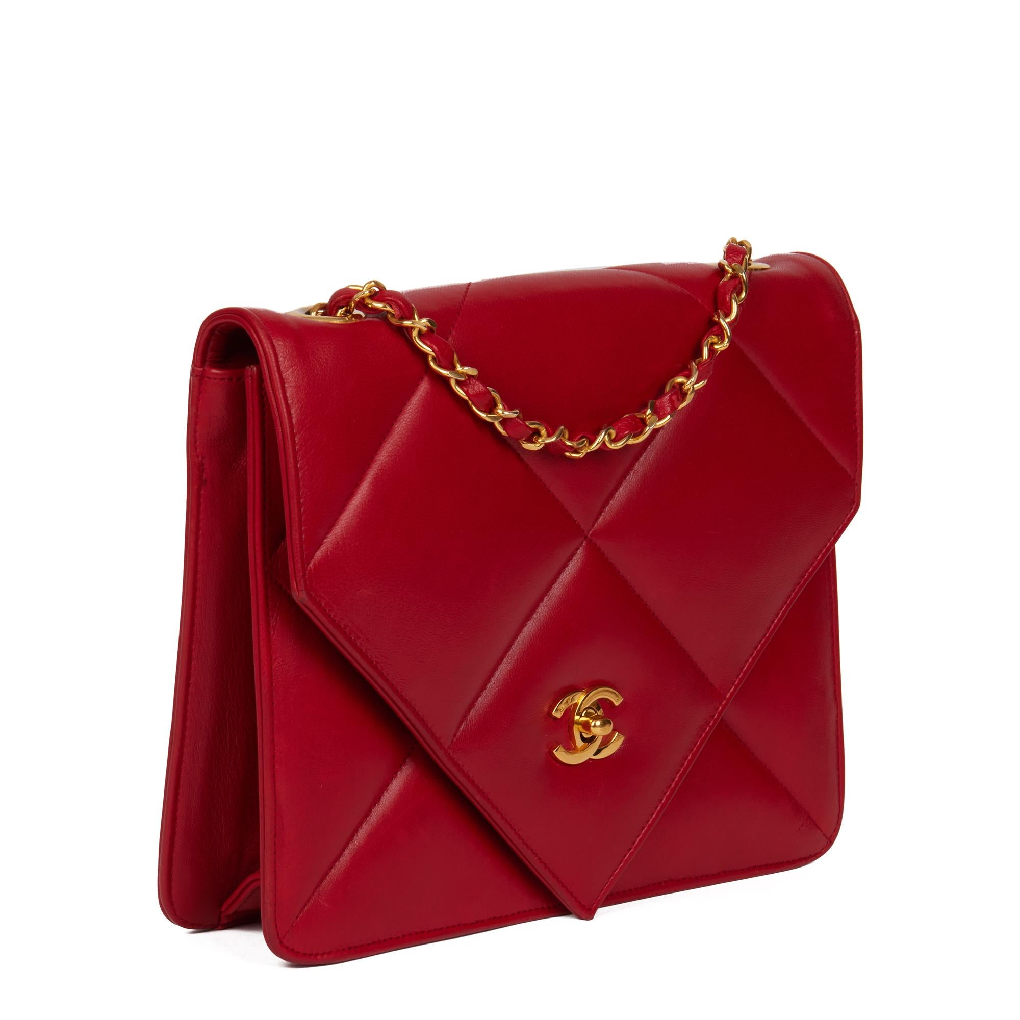 CHANEL
Red Quilted Lambskin Vintage Classic Single Flap Bag

Xupes Reference: HB4333
Serial Number: 0501470
Age (Circa): 1989
Accompanied By: Chanel Dust Bag
Authenticity Details: Serial Sticker (Made in France)
Gender: Ladies
Type: Shoulder,