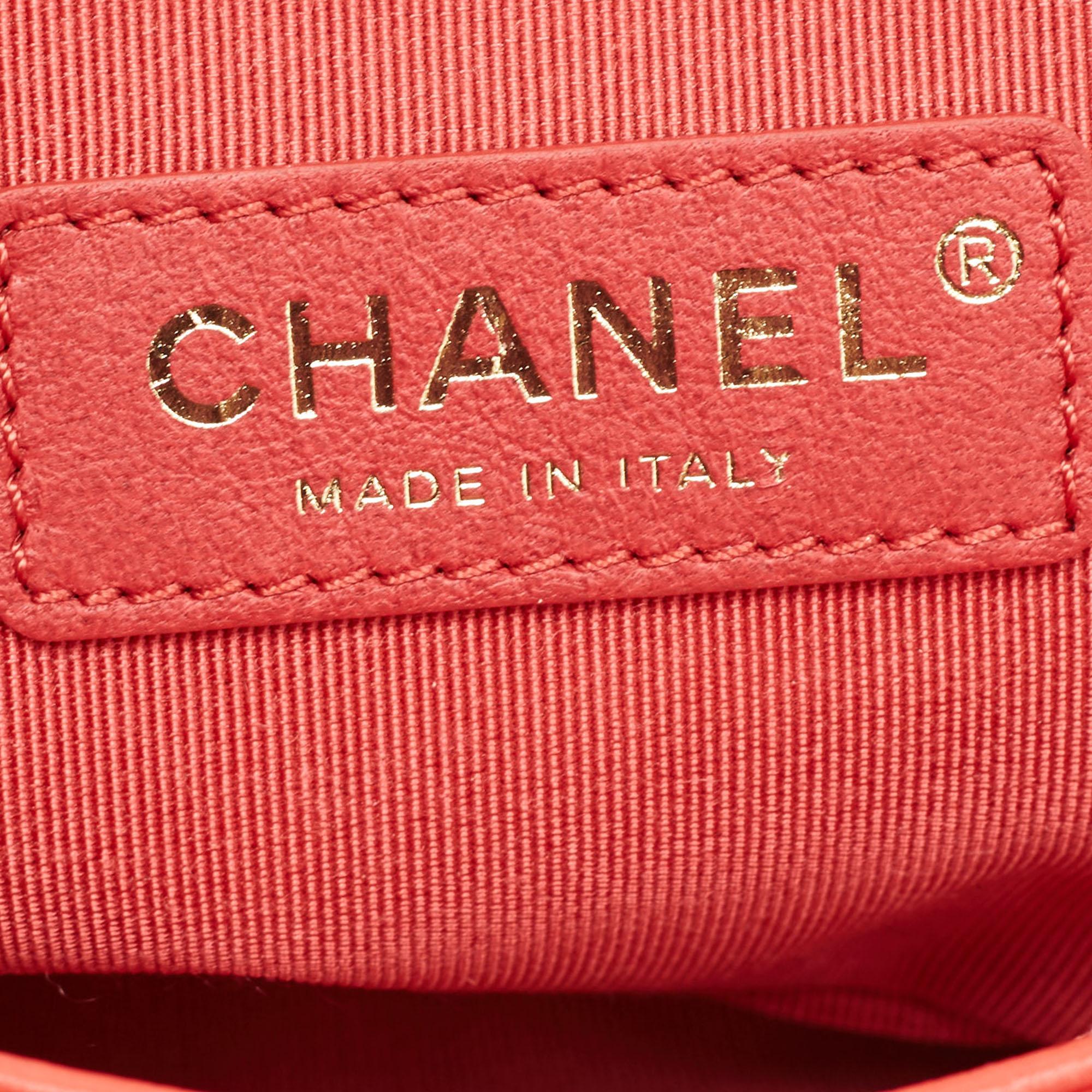 Chanel Red Quilted Leather CC Waist Belt Bag 5