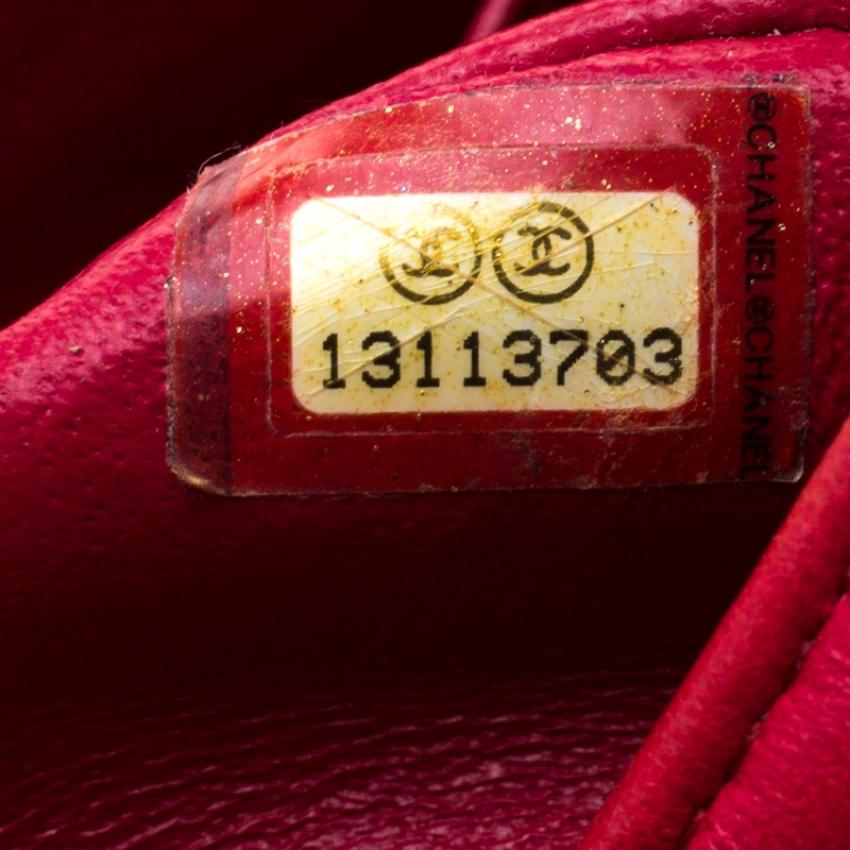 Chanel Red Quilted Leather Jumbo Classic Single Flap Bag 1