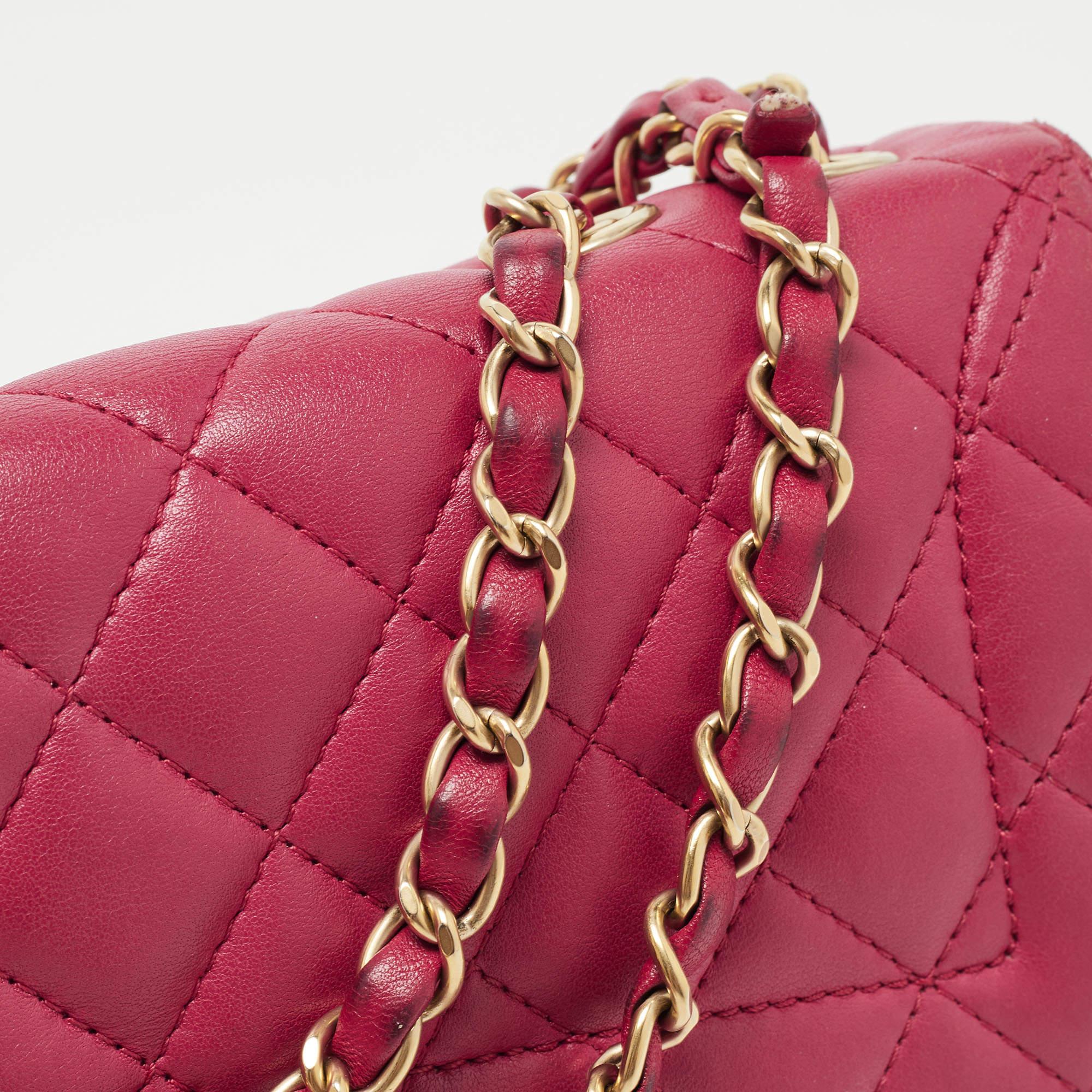 Chanel Red Quilted Leather Medium Mademoiselle Chic Flap Bag 2