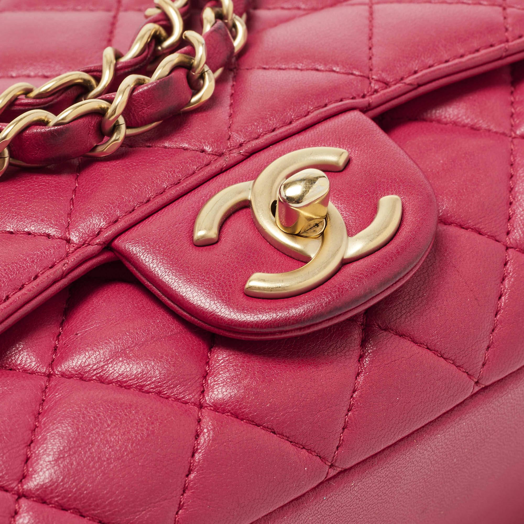 Chanel Red Quilted Leather Medium Mademoiselle Chic Flap Bag 3