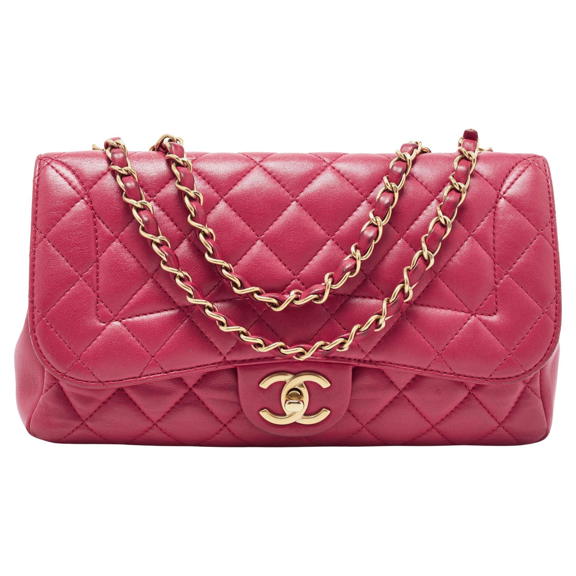 Chanel Red Quilted Leather Medium Mademoiselle Chic Flap Bag
