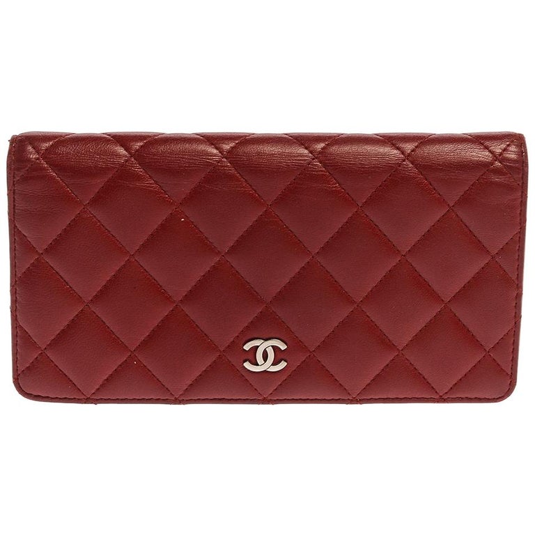 CHANEL, Bags, Sold 2a Red Chanel Classic Yen Wallet